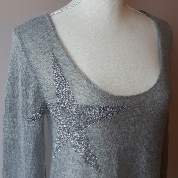 American Retro star grey sweater - Picture 2 of 3